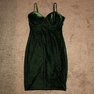 velvet bodycon Charlotte Russe mini dress